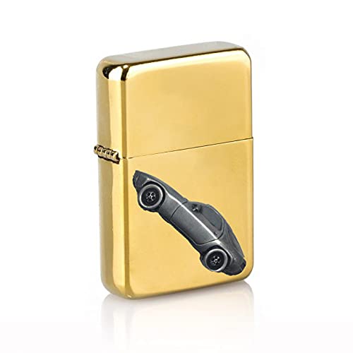 Briquet essence 928 effet étain, cadeau idéal pour passionné auto