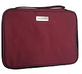 Samantha Brown Nylon Cosmetic Case/ Organizer - Burgundy