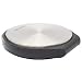 Produktbild WAGNER Design-Boden-Türstopper SCREW OR GLUE DESIGN - Durchmesser Ø 90 x 105 x 20 mm, Zinkdruckguss in Edelstahloptik gebürstet, Puffer thermoplastischer Kautschuk zum Hinstellen - 15512001