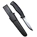 Morakniv Companion Fixed Blade Outdoor Knife with Sandvik Stainless Steel Blade, 4.1-Inch, Anthracite (Gray)