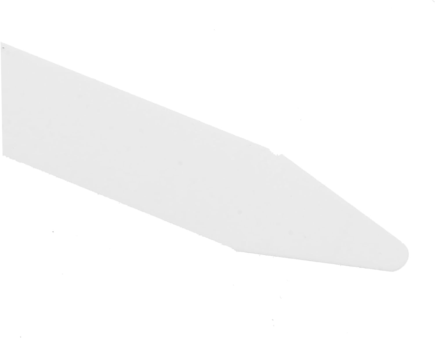 200pcs Nylon Collar Stays 5cm 6.5cm 7cm White for Men Dress Shirts