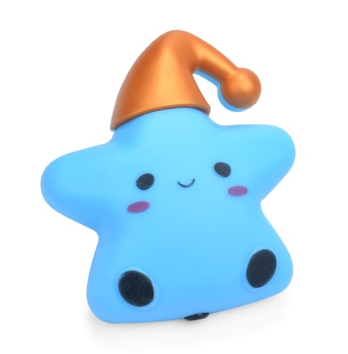 Image of Cute LED Plug-in Night Light with Light Sensor - Blue + White