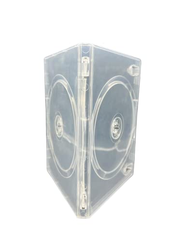 5 x 3 Disc CD DVD Blu Ray Disc Clear Cases for Holding 3 Discs. 14 mm Spine Cases With Outer Sleeve For Inlay Artwork. Replacement Cases Same Used By Major Film Studios - Image 4