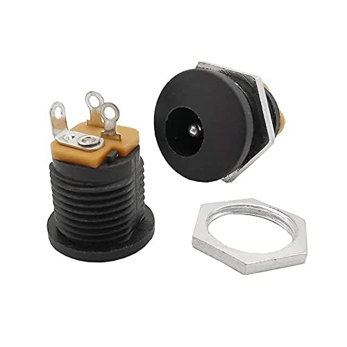 Image of 20 Pairs Solderless DC Power Connectors (5.5 x 2.1mm) - Male & Female Screw Nut Terminal Set