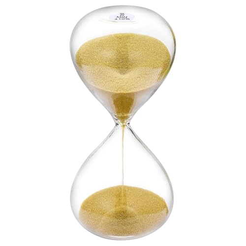 SuLiao Clessidra dorata, 20 minuti, grande, clessidra, 20 minuti, Hourglass Sand Time per bambini, aula, casa, scrivania, ufficio