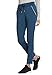 Cherokee Statement Women Scrubs Pant Mid Rise Tapered Leg Drawstring CK055, XL, Caribbean Blue