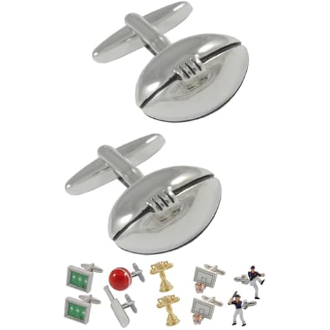 COLLAR AND CUFFS LONDON Rugby Ball Cufflinks Cover