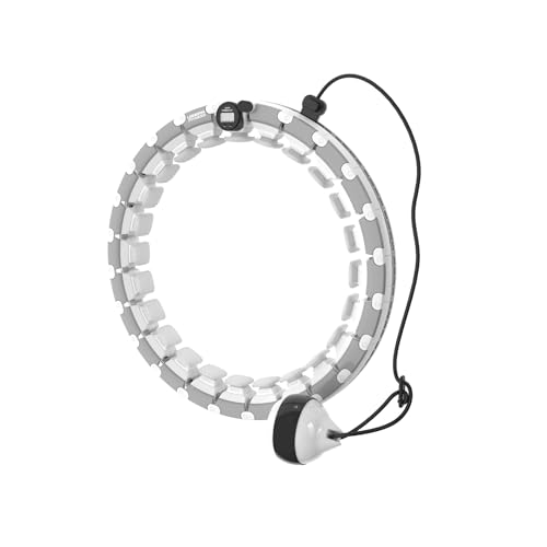 Urban Fitness Smart Cerceau de Fitness lesté, 24 pièces réglables, Compteur numérique, Coussinets en Silicone avec Balle rotative Automatique à 360...