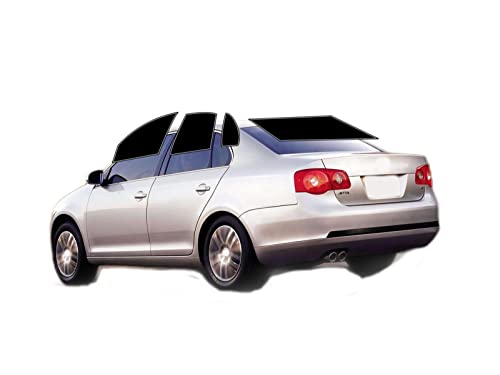 AUTOTEK Precut Windows Tint Film All Sides Cars Sun Blocking Protection Privacy Anti Shatter Glass 2 Ply Film Any Tint Shade kit for Volkswagen Jetta Sedan 2006-2010