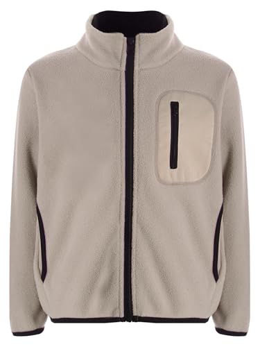 TiaoBug Kids Boys Girls Fleece Jacket Long Sleeve Fall Winter Sherpa Coat Full Zip Sweatshirt Casual Tops Outerwear