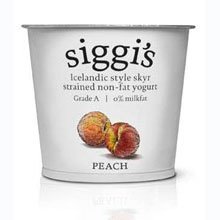 Siggis Skyr Peach Icelandic Style Yogurt, 5.3 Ounce -- 12 per case
