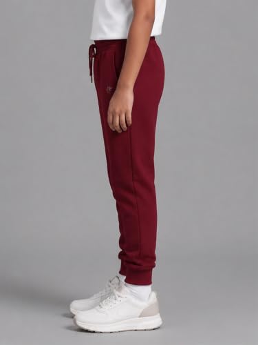 Image of KiddoPanti Boys Solid Fleece Track Pants | Cotton Poly Fleece Fabric | Ankle Length Bottom Rib | 2 Front Patch Pocket | Elastic Waist & Drawcord | Jogger Track Pants for Boys