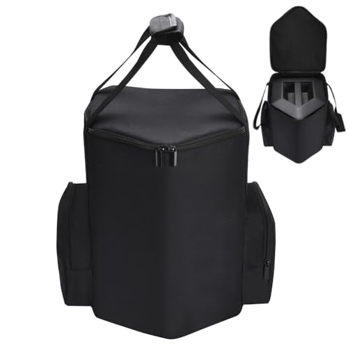 AZURAOKEY Lautsprechertasche, tragbare Reisetasche, kompatibel mit Bose S1 PRO/Pro+, Doppelreißverschluss, Reisetasche mit Taschen, kratzfest, große Kapazität, Tragetasche, Aufbewahrungstasche