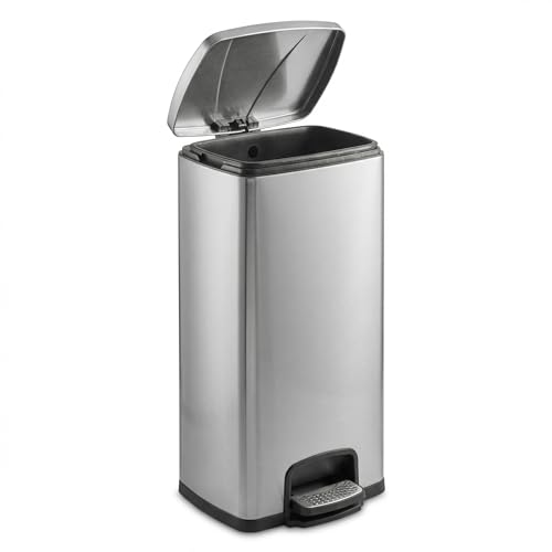Caneca de Basura Rectangular Acero Inoxidable 8 Galones miniatura 3