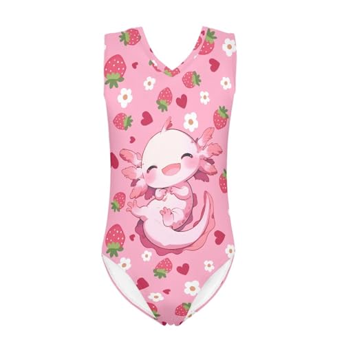 Image of Girls Swimsuit 3-14Y One Piece Swimwear Sleeveless Girls Bathing Suit
