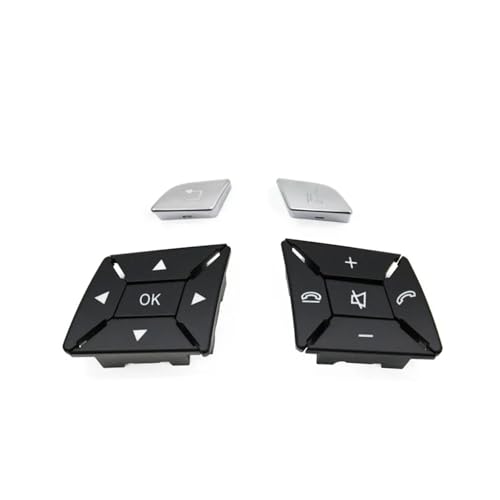 Boutons de volant pour Benz Classe C E GLK W204 W212 - Noir 1 Paire