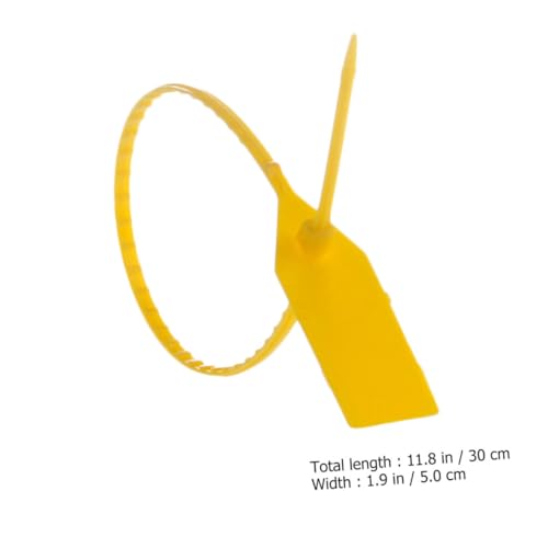 NAMOARLY 100pcs Security Seals Tamper Proof Self Locking Plastic Seals Easy to Use for Sizes Random