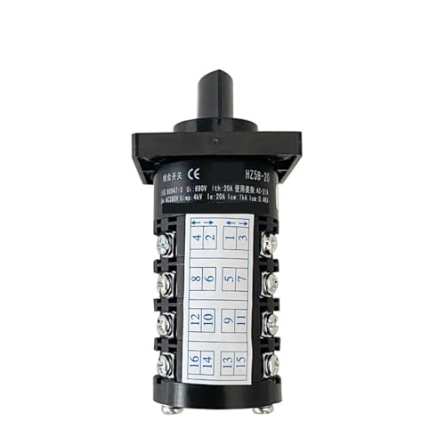 Commutateur à came rotatif inverseur de source triphasé HZ5B-20/4 à vis - 3