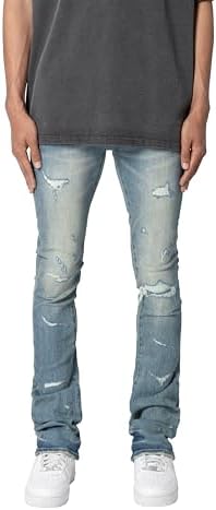 mnml Men's X503 Convertible Skinny Denim, Blue, 28 Regular