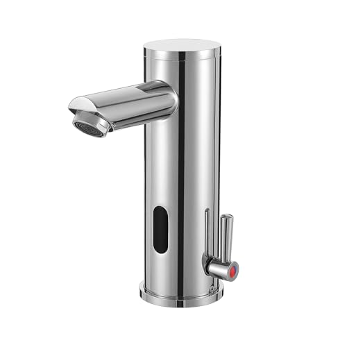 HHOOMMEE Automatic Touchless Bathroom Sink Faucet Motion Activated Sensor Hands Free Auto Off 1 Hole...