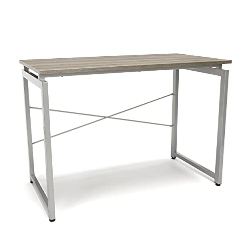 OFM ESS Collection Floating Top Office Desk, Driftwood