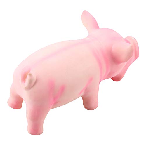 Juguete mordible para perros con sonido de cerdito rosa miniatura 4