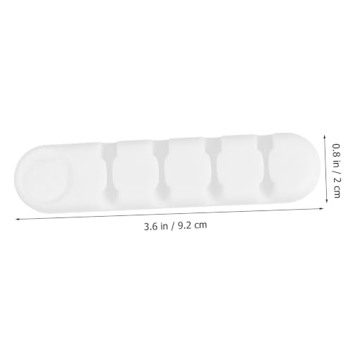 DOITOOL 3 piezas Organizadores de Cables Autoadhesivos Envolturas de Cable de Silicona Duraderas para Escritorio y Uso en Casa Fácil de Instalar Flexible Elástico para Gestión de Cables de Datos y Energía miniatura 2