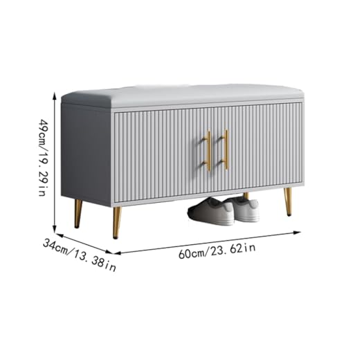 Armoire à chaussures avec banc intégré pour entrée ordonnée - 4