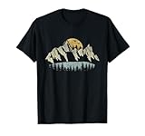 Mountain Sunset Nature Lake Forest Trees Outdoor Wildlife T-Shirt