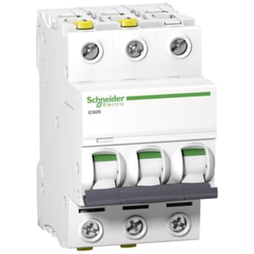 Schneider Electric Leitungsschutzschalter Acti9 iC60N, 3-polig, 20A, B-Charakteristik, weiss, Artikelnummer A9F03325