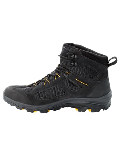 Jack Wolfskin Herren Vojo 3 Texapore Mid M Outdoorschuhe, Black Burly Yellow Xt, 44 EU