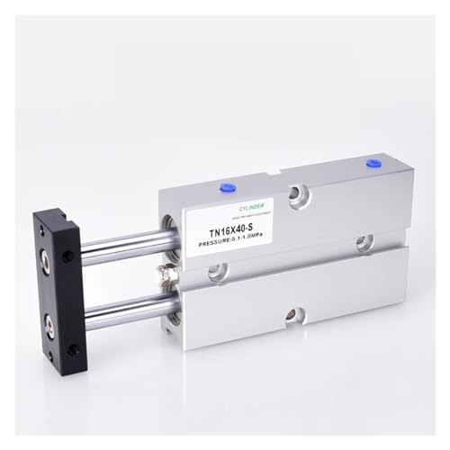 Cylindre pneumatique double effet TN16 guidé à double tige pour automatisation - 3