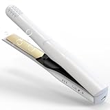 【30秒で立ち上がり】 コードレス ヘアアイロン ストレート ミニ ヘアアイロン 3段階温度調整 2WAY カール/ストレート 誤起動防止ロック 自動電源OFF 大容量バッテリー マイナスイオン搭載 小型 電気髪ごて 持ち運び便利 男女兼用 家庭/旅行/出張/通勤 贈り物 日本語説明書付き ホワイト