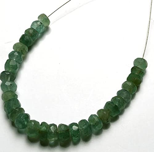 Perles émeraude naturelle facettées pour façonner vos propres bijoux artisanaux d'été