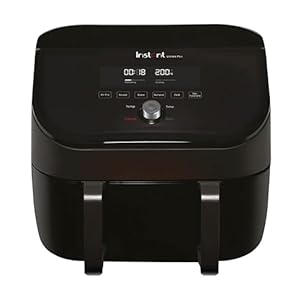 Instant Pot – Versazone Dual Black Air Fryer – Large 8.5L, Family Size – Single Double Basket with Divider – 8 in 1 – Food Dehydrate, Grill, Bake, Roast, Reheat, Non-Stick, Easy Clean, Dishwasher Safe
