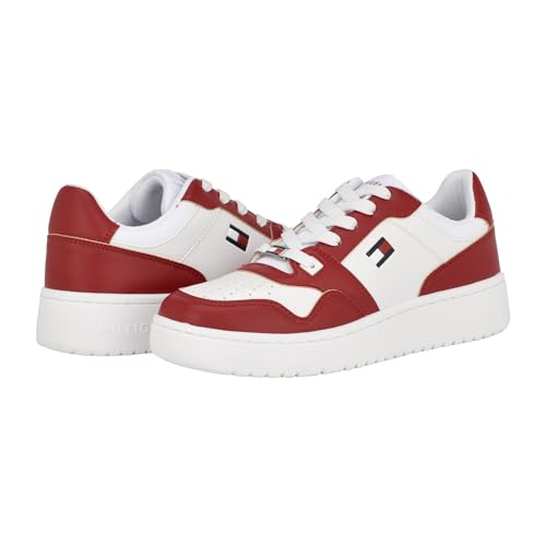 Baskets Tommy Hilfiger Twigye blanche rouge chaussure basse femme 38