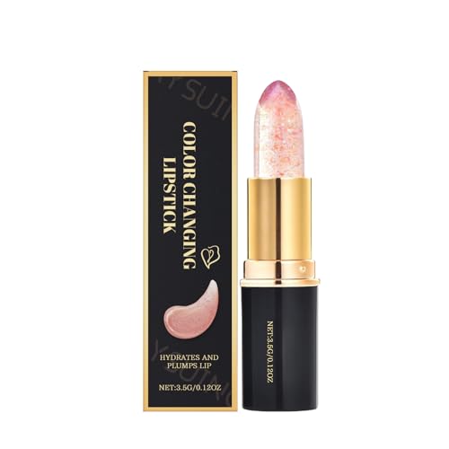 WestShiny Color Changing Lipstick for Women, 24 Hours Enduring PH Lipstick Color Changing, Moisturizing Clear Lip Gloss - 1PC