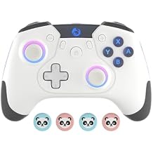 Iesooy Switch Controller, Wireless Switch Pro Controllers for Switch/Switch Lite/Switch OLED/Steam deck, Switch Remote Gamepad with 7-LED Colors/Wake-up/ Light6-Axis Gyro/Dual Motor/Turbo...