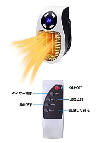 SIGESHUO 壁掛け式電気ヒーター 壁掛け ヒーター コンセント
