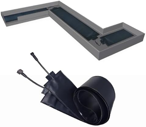 Roof Gutter Snow Melting Mats - PVC Heating Pads with 1.5m Power Cord, Easy Installation, Outdoor Winter De-Icing Solution for Efficient Snow Removal