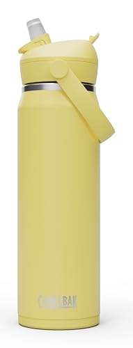 CamelBak Thrive Flip Straw Insulated Stainless Steel Water Bottle Yellow Bloom, 25oz
