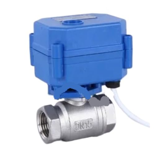 Válvula de bola motorizada con control CR04 automático y resistencia AC220V para fluidos 2