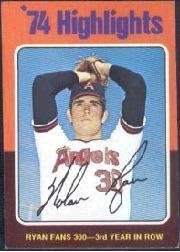 1975 Topps Baseball Card #5 Nolan Ryan