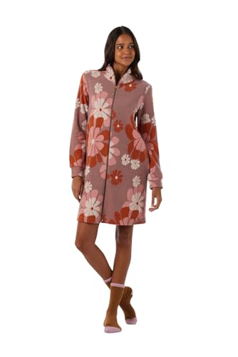 Brilliamo Punto Milano Damen-Morgenmantel Winter Art. BQ877986 Farbe Mauve Größe 54, Malve, 34