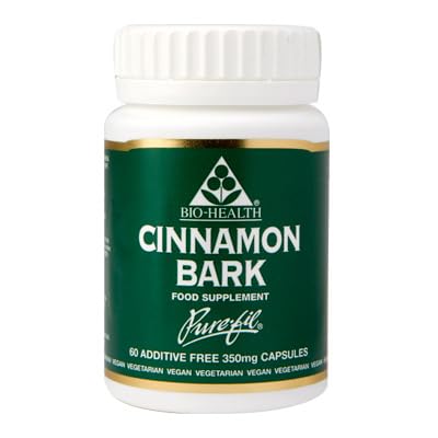 Sponsored Ad – Cinnamon Bark 350mg Pure Herbal Food Supplement for Cardiovascular Support, Cholesterol and Blood Sugar Control, Suitable for Vegetarians and Vegans, Additive Free 60 Capsules