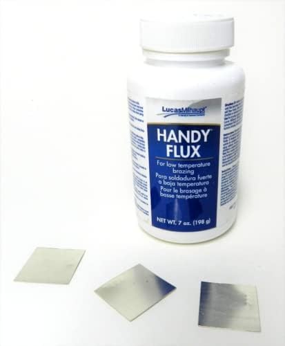 JTS Silver Solder Sheets and Handy Flux for Jewelry Soldering 3 Type Soft/Medium/Hard