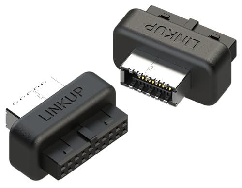 Adaptateur panneau avant USB-C durable convertisseur IDC20 19 broches vers Type-C solide x2