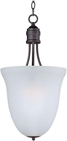 Maxim 10048FTOI Logan Modern Frosted Glass Pendant Ceiling Light, 3-Light 180 Total Watts, 26"H x 13"W, Oil-Rubbed Bronze