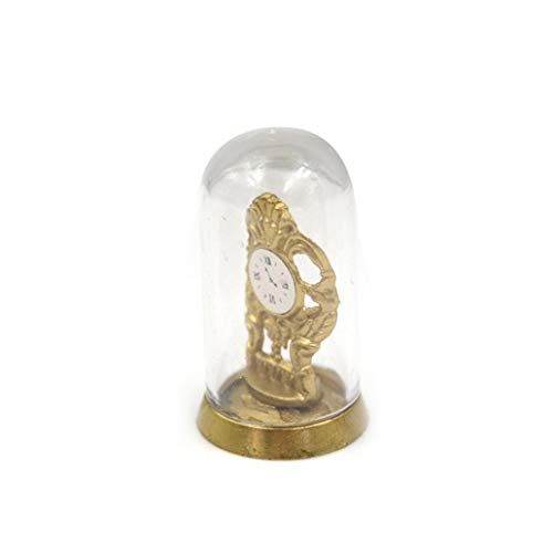 Gilroy Mini Classic Retro Table Clock With Crystal Cover For 1:12 Dollhouse Accessories And Furniture, Miniature Scenes Model Playhouse Paty Favors #TOP4