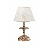 Montatura: 1xE14 FINO 60W Premium luce da tavolo in antico ottone stile liberty e14 fino 60W 230V PER TESSUTO RICAMATO Lampada da comodino camera da letto soggiorno LAMPADE LUCE ILLUMINAZIONE INTERNO LAMPADA DA TAVOLO